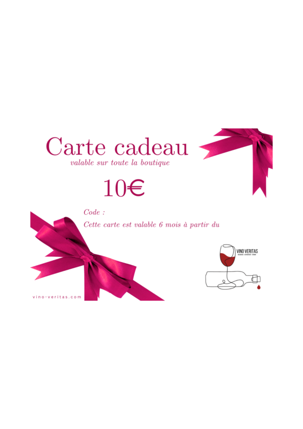 Carte cadeau 10€