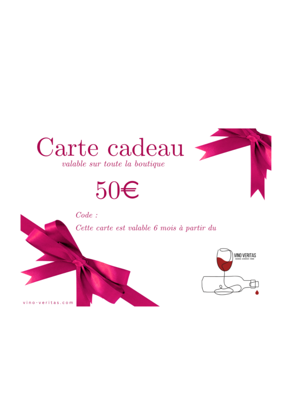 Carte cadeau 50€