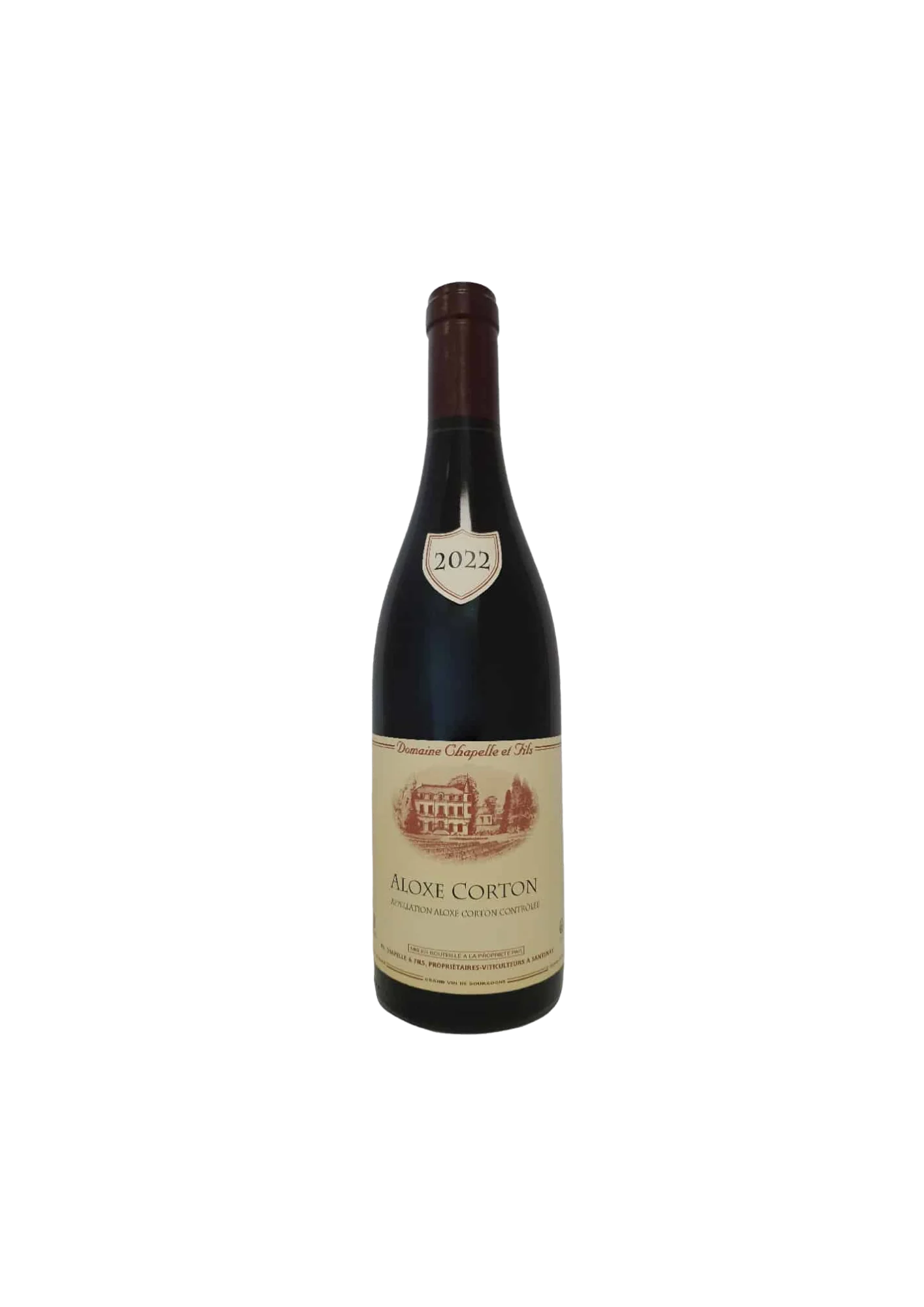 Flasche Aloxe Corton, Domaine Chapelle, Rotwein