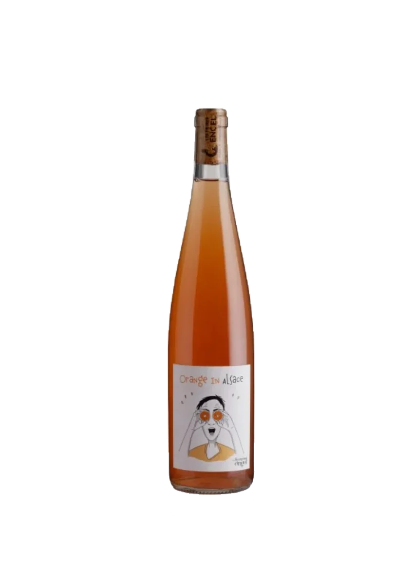Bottle of Alsace, Les Frères Engel, Orange in Alsace, orange wine