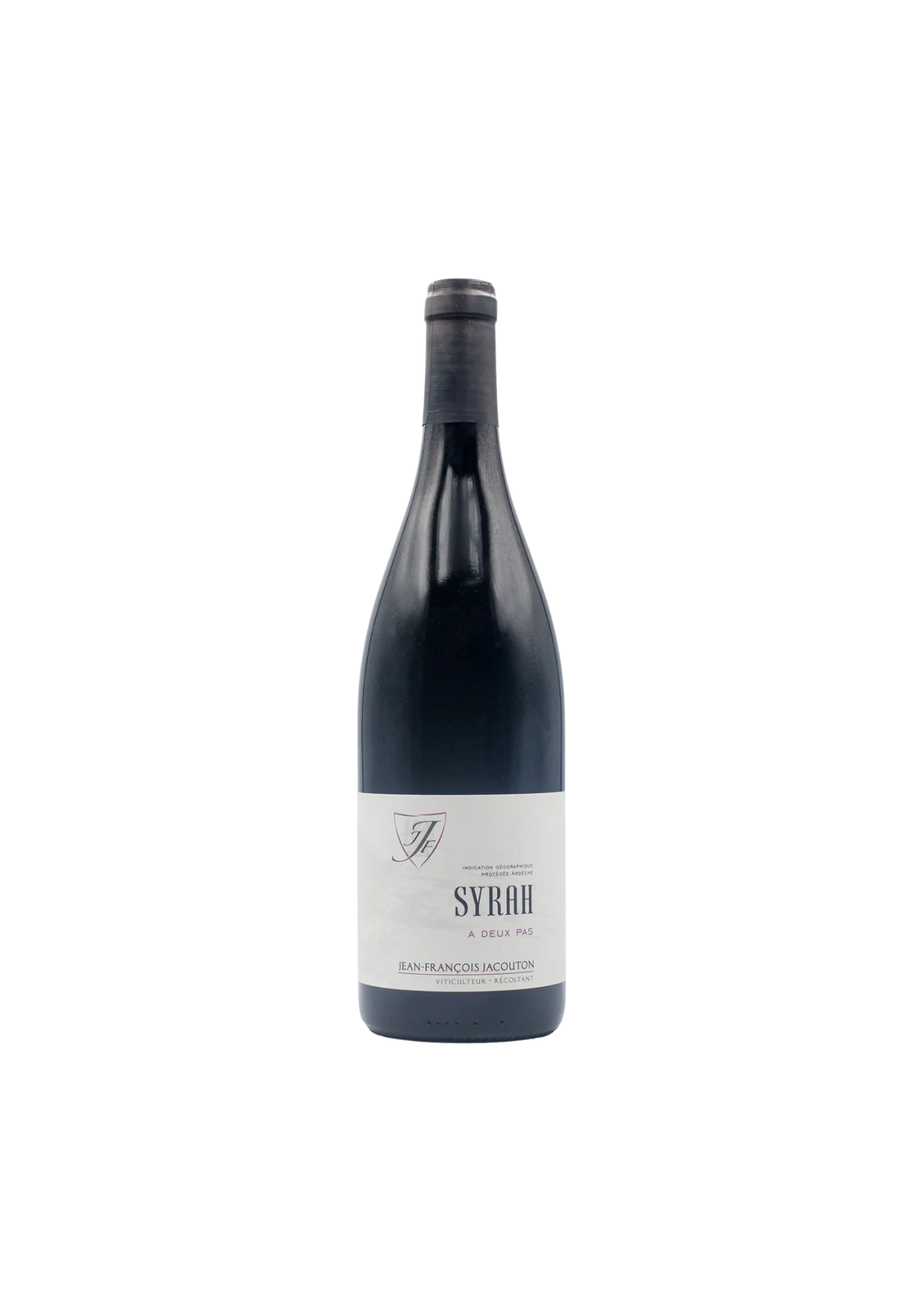 Flasche Ardèche IGP, Jean-François Jacouton, Syrah à 2 pas, Rotwein
