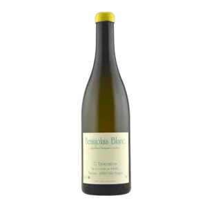 Bouteille de Beaujolais, Georges Descombes, vin blanc