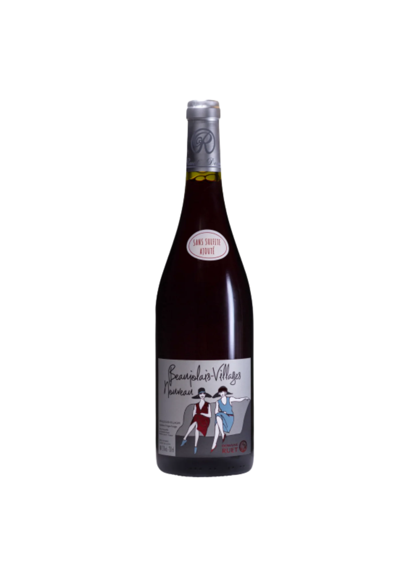Bouteille de Beaujolais Nouveau, Domaine Ruet, vin rouge