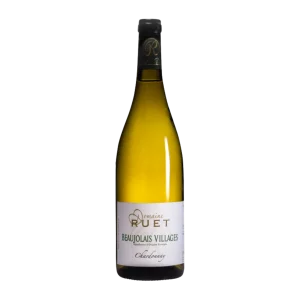 Bouteille de Beaujolais Villages, Domaine Ruet, vin blanc