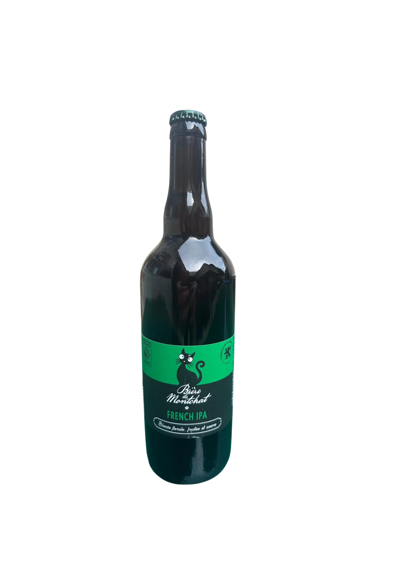 Bottle of Bières de Montchat, French IPA, Blonde
