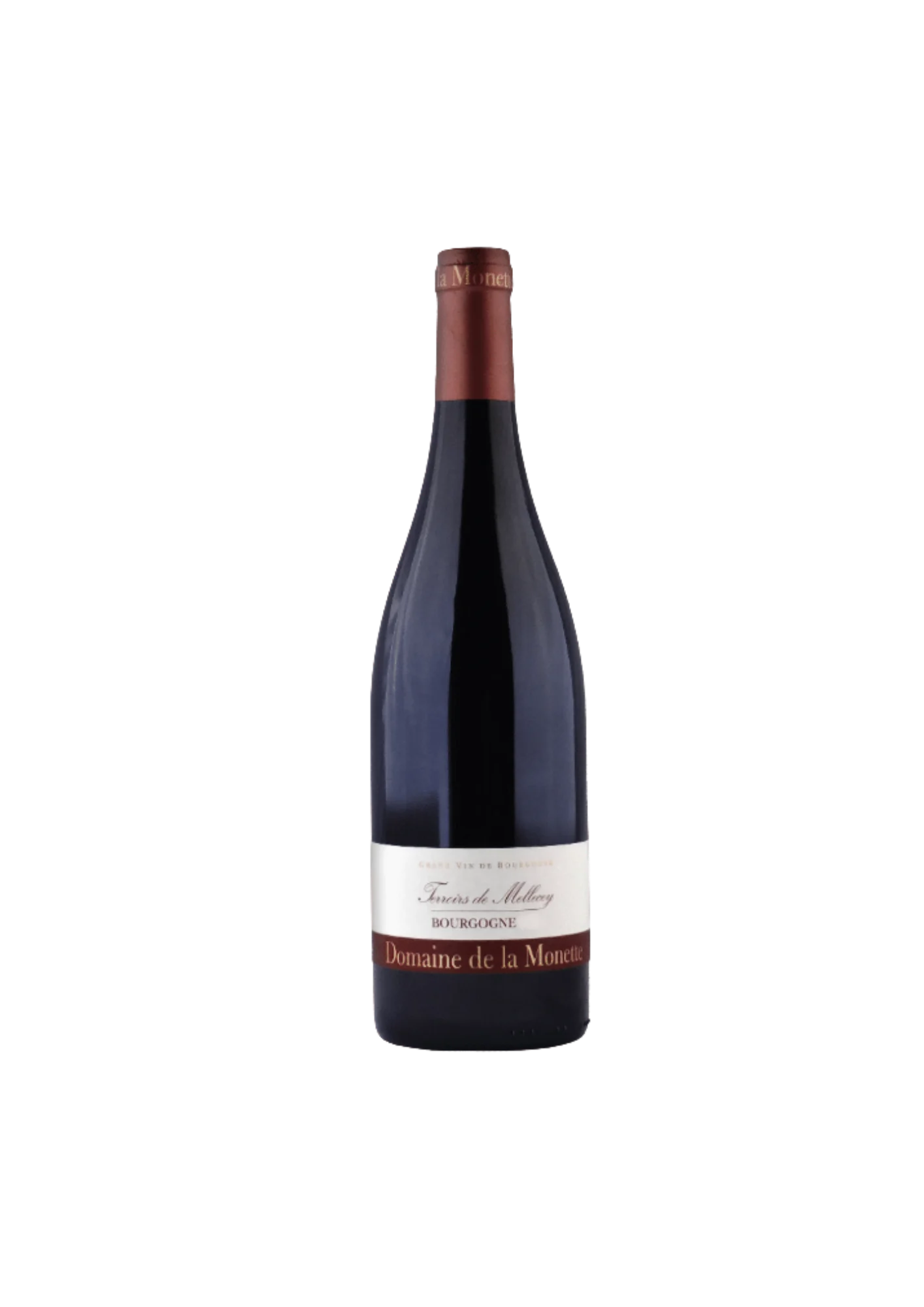Botella de Bourgogne Côte Chalonnaise, Domaine de la Monette, Terroirs de Mellecey, vino tinto