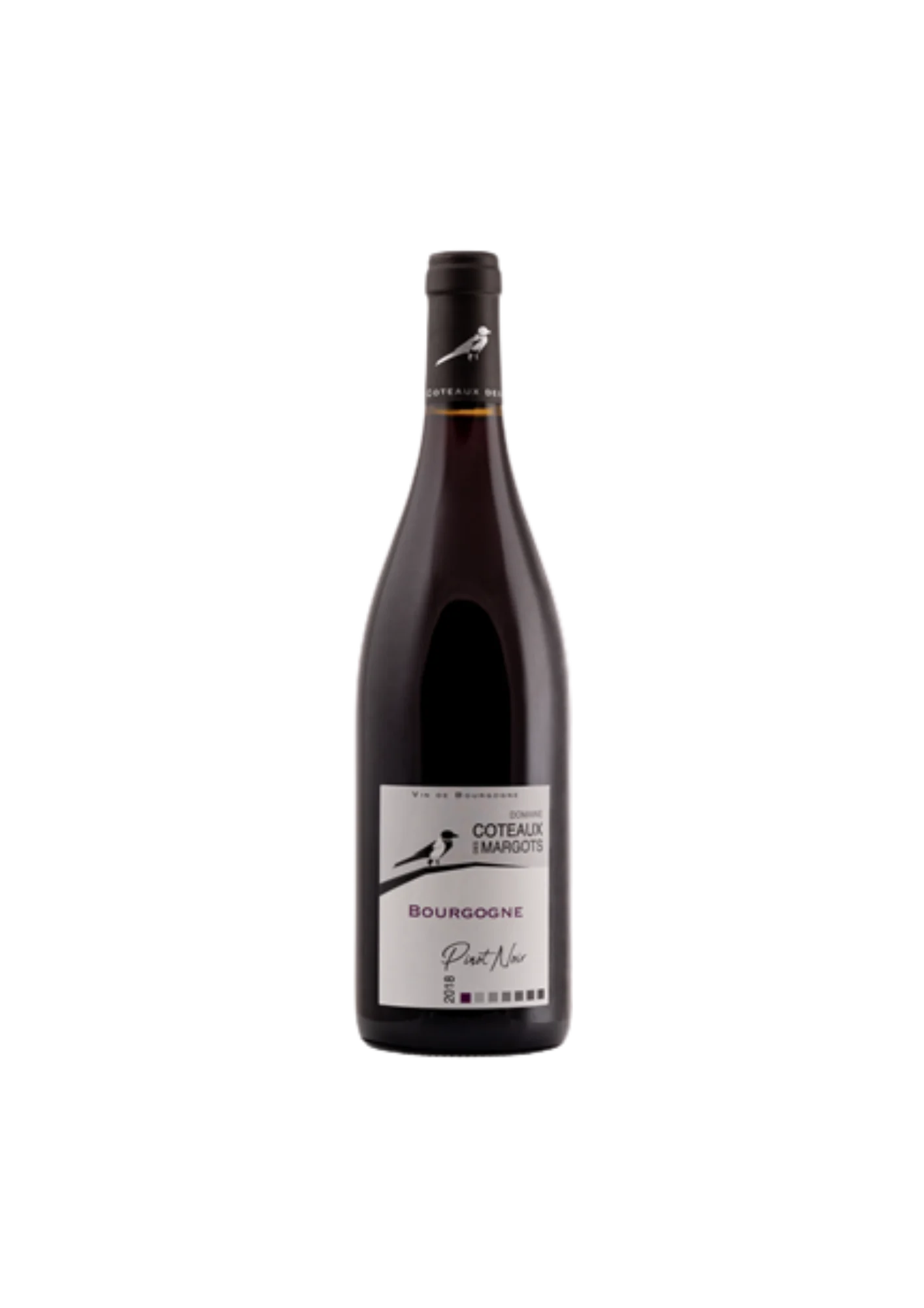 Flasche Bourgogne, Domaine Coteaux des Margots, Pinot Noir, Rotwein