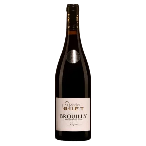 Bouteille de Brouilly, Domaine Ruet, Voujon, vin rouge