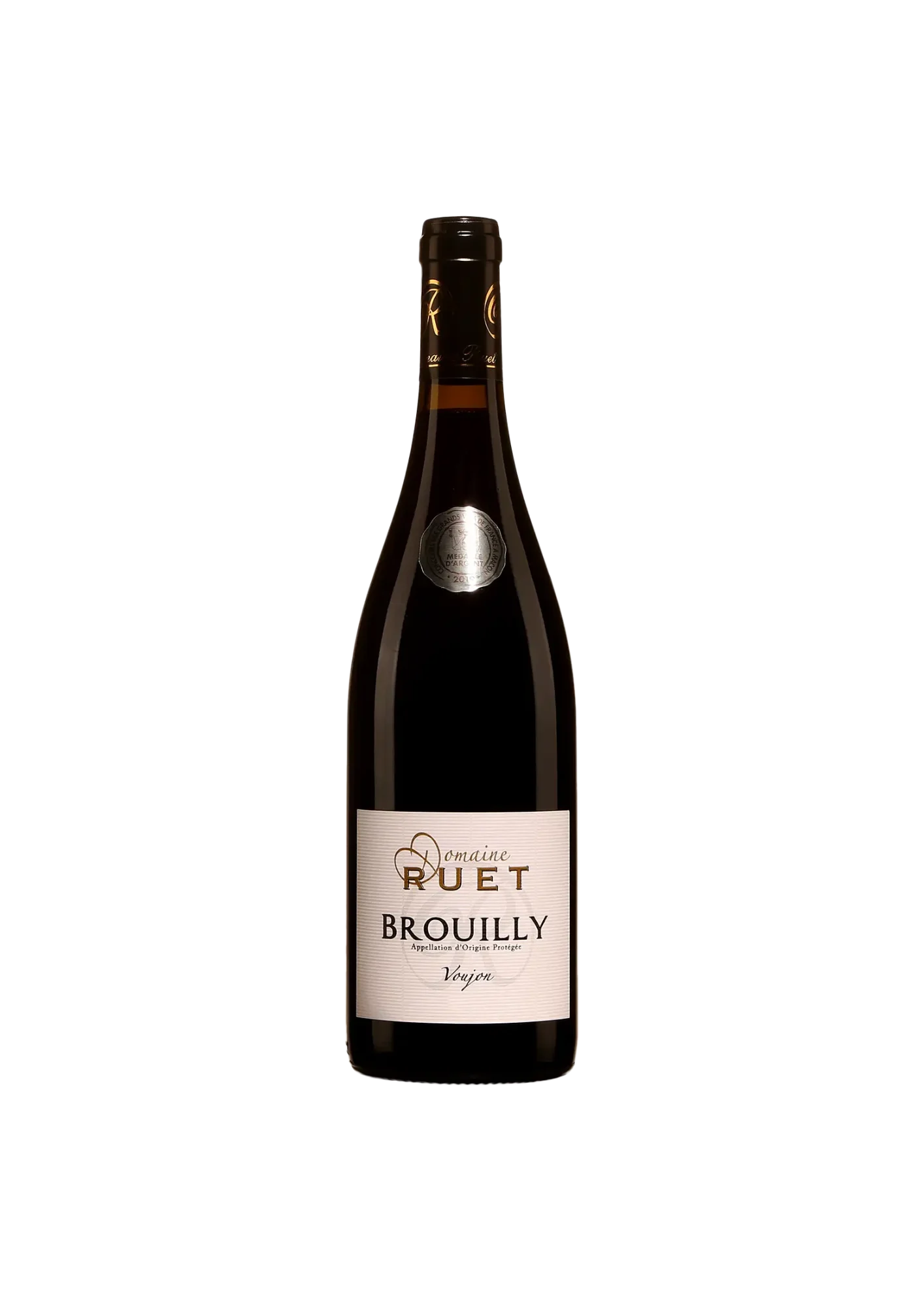 Bouteille de Brouilly, Domaine Ruet, Voujon, vin rouge