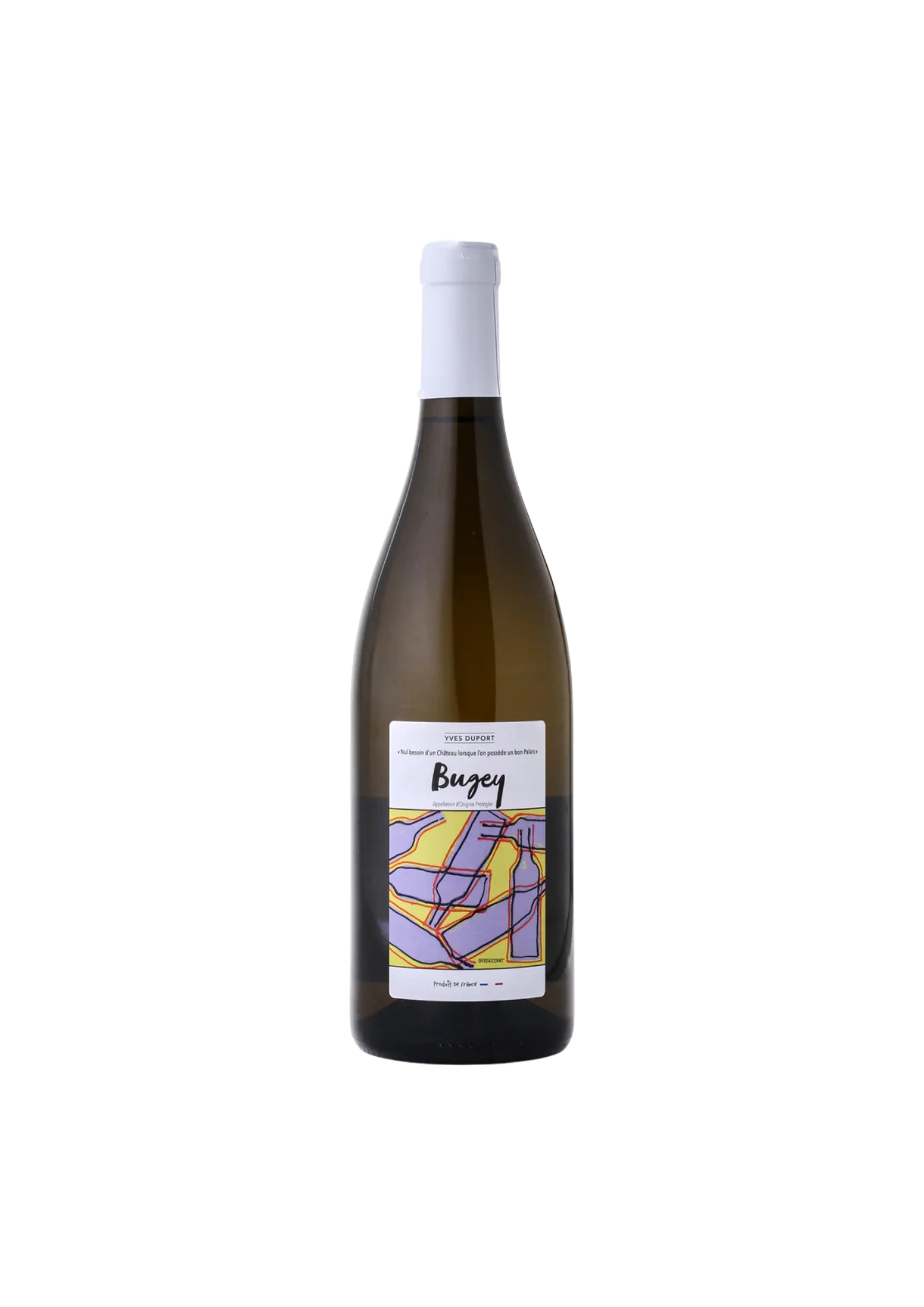 Bouteille de Bugey, Maison Yves Duport, Chardonnay, vin blanc