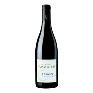 Bouteille de Cairanne, Domaine des Amadieu, Garrigues, vin rouge