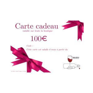 Carte cadeau Vino Veritas de 100 €