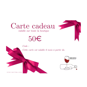 Carte cadeau Vino Veritas de 50 €