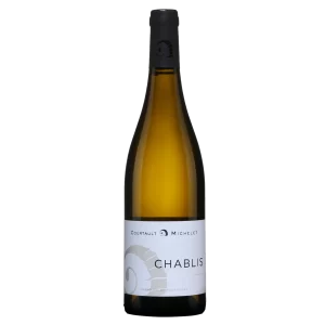 Bouteille de Chablis, Courtault Michelet, vin blanc