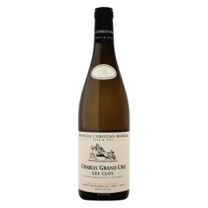Bouteille de Chablis Grand Cru, Christian Moreau, Les Clos, vin blanc