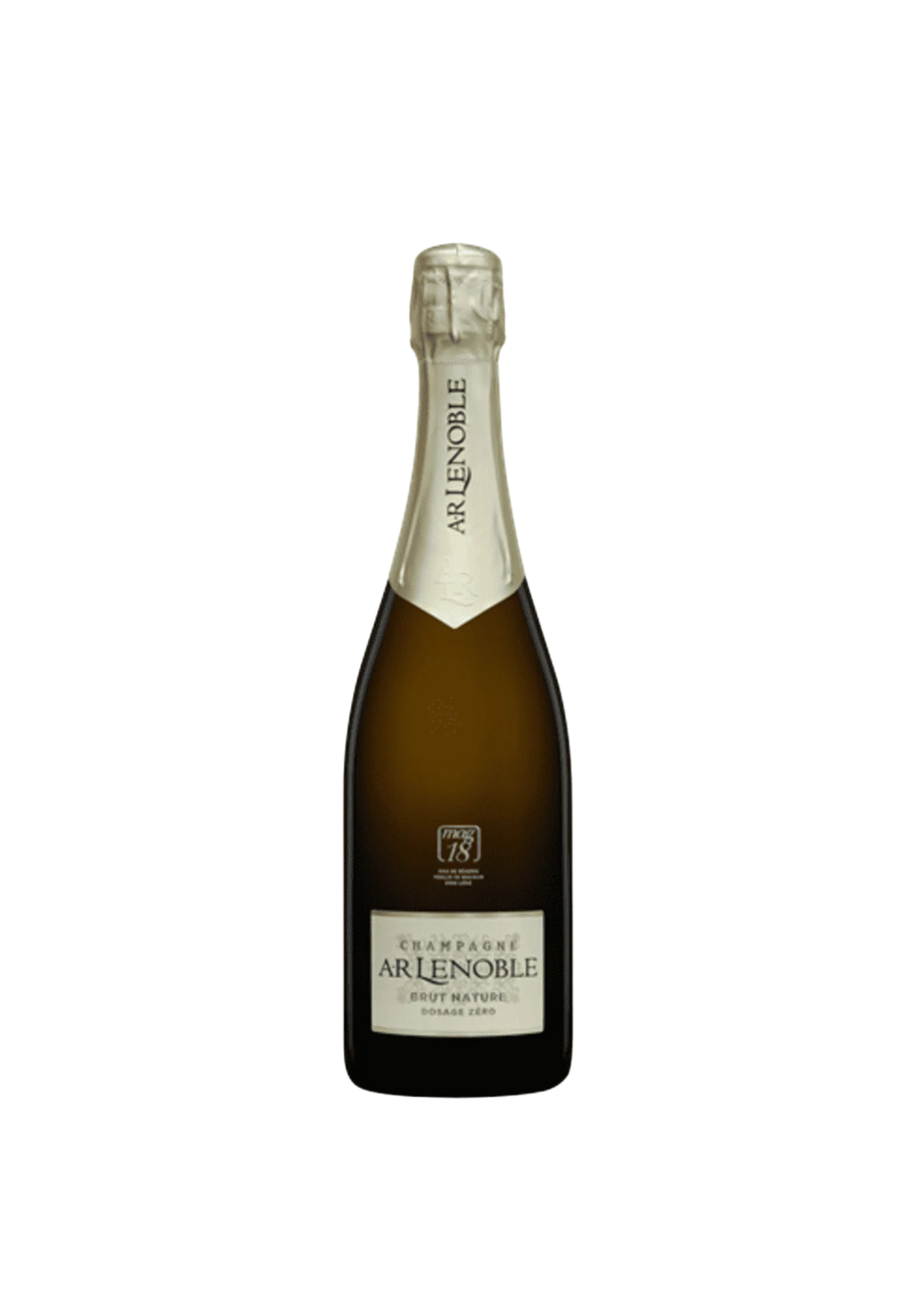 Bouteille de Champagne, Maison AR Lenoble, Dosage Zéro Mag 19, brut nature blanc