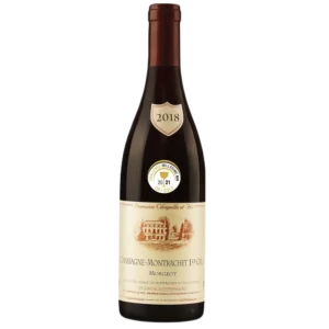 Bouteille de Chassagne Montrachet 1er Cru, Domaine Chapelle, Morgeot, vin blanc