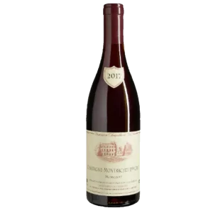 Bouteille de Chassagne Montrachet 1er Cru, Domaine Chapelle, Morgeot, vin rouge