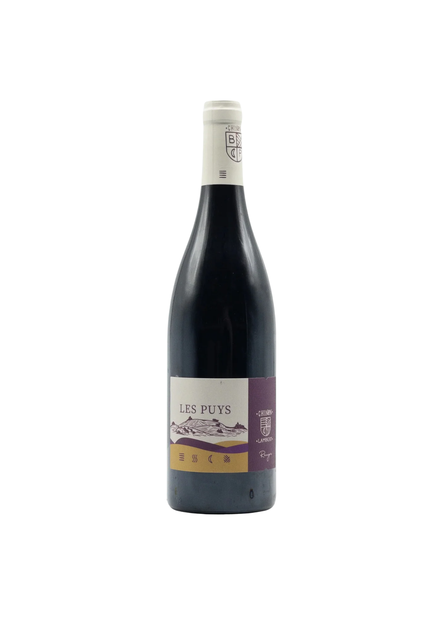 Bottiglia di Chinon, Domaine Lambert, Les Puys, vino rosso