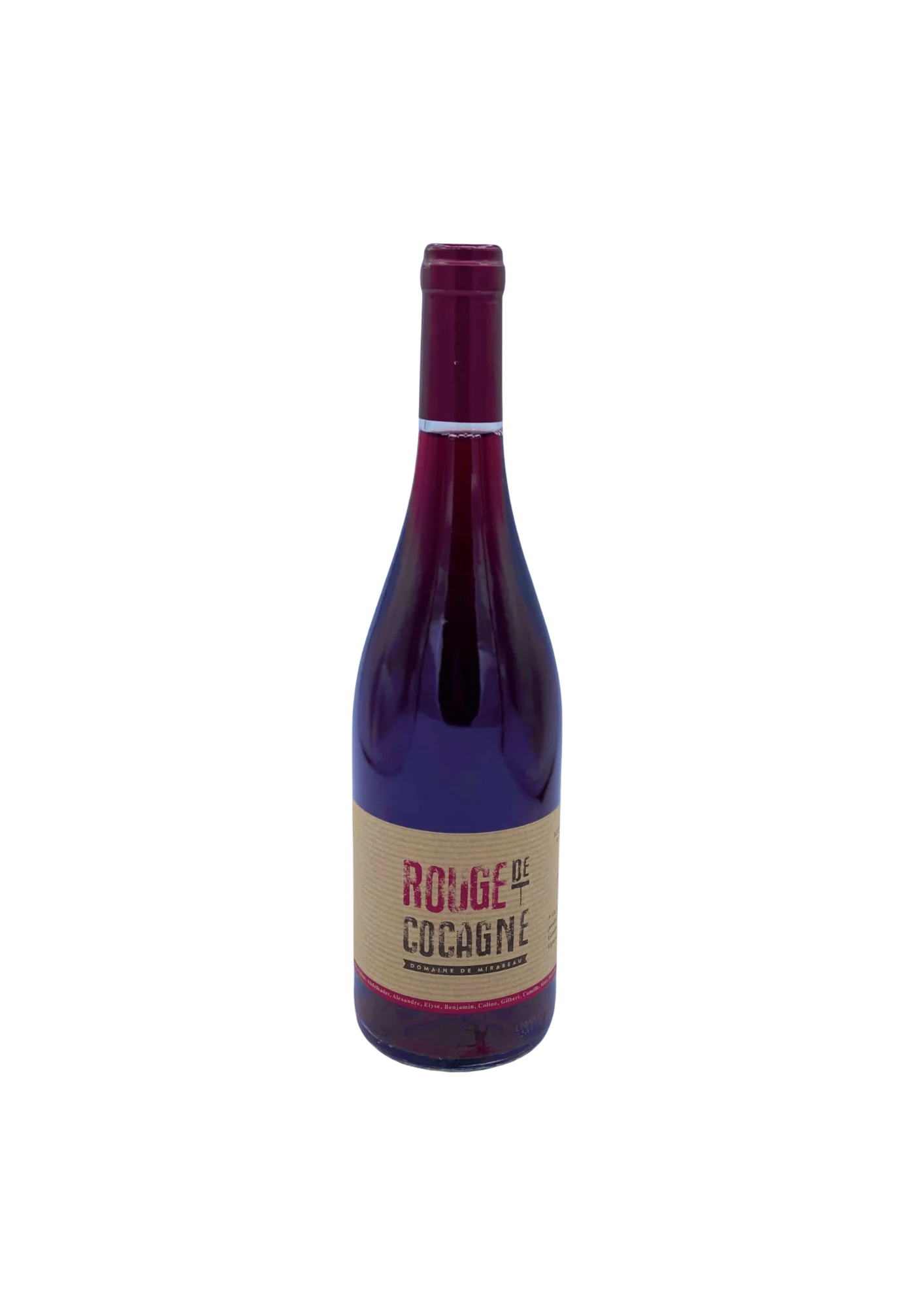 Bouteille de Collines de la Moure IGP, Domaine de Mirabeau, Cocagne, vin rouge