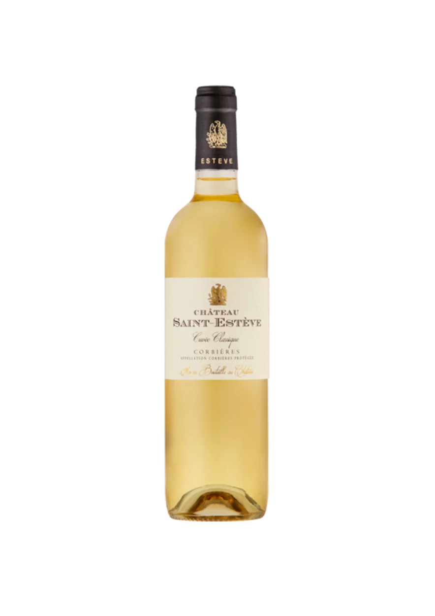 Bottle of Corbières, Château Saint-Estève, Classique, white wine
