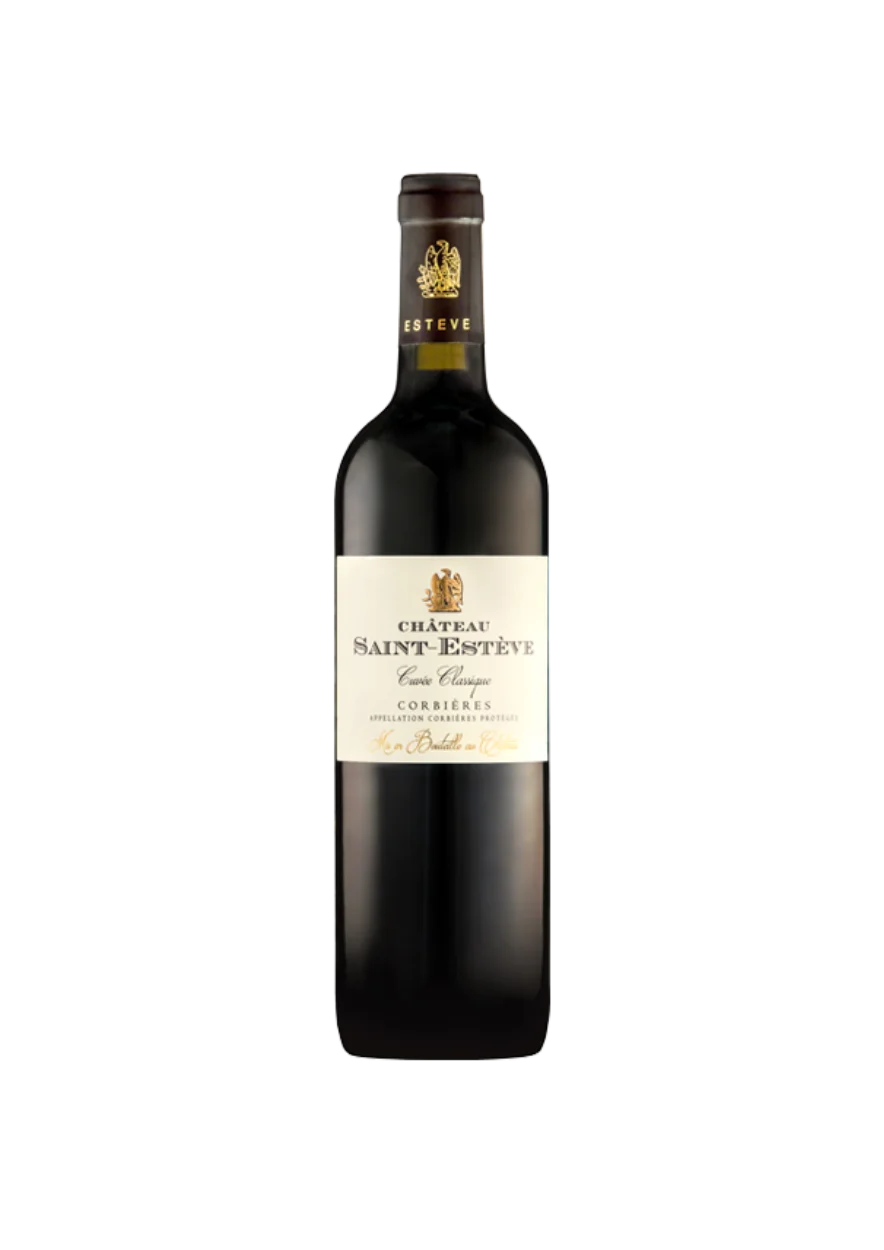 Flasche Corbières, Château Saint-Estève, Classique, Rotwein