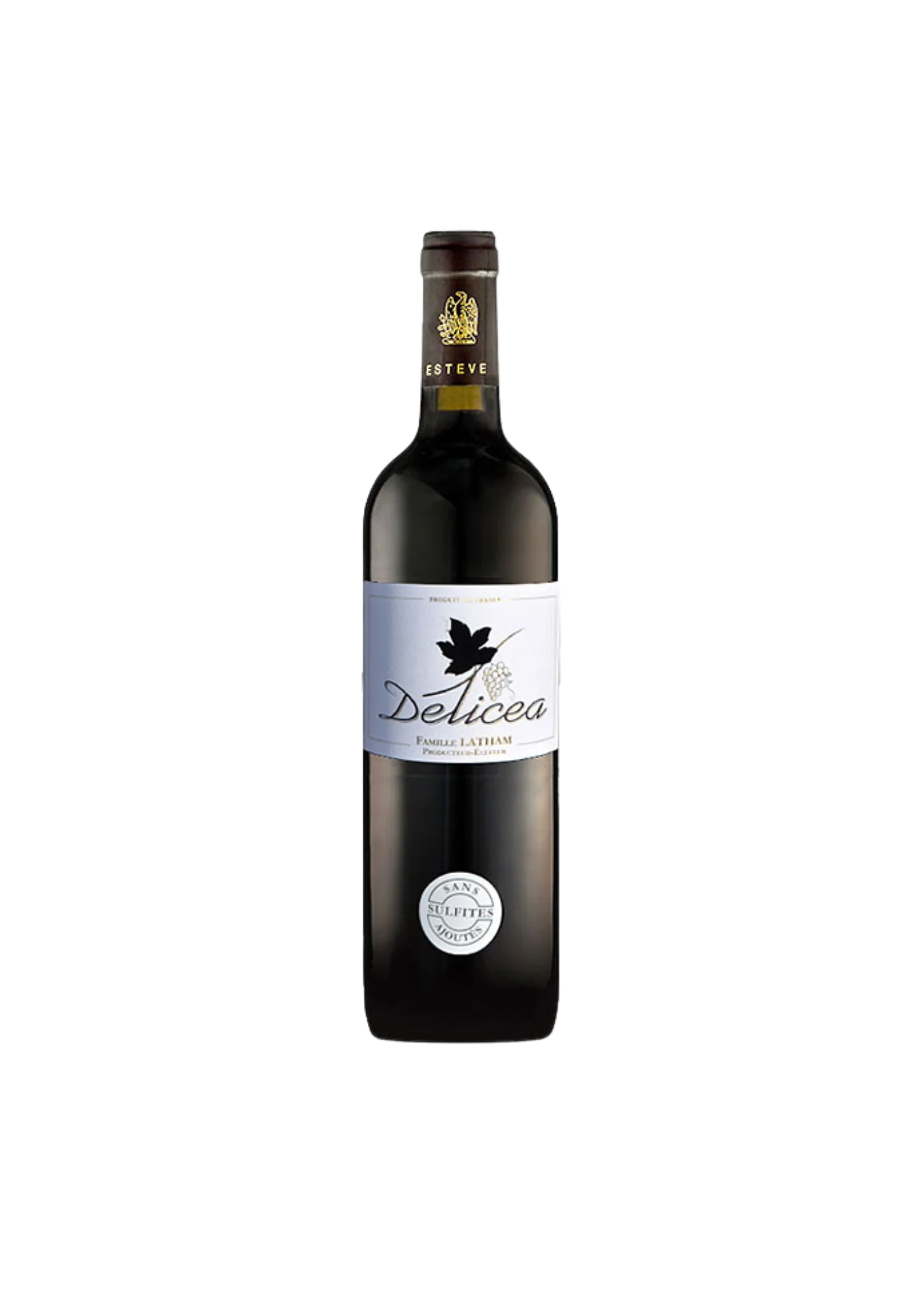 Bottle of Corbières, Château Saint-Estève, Delicea, red wine
