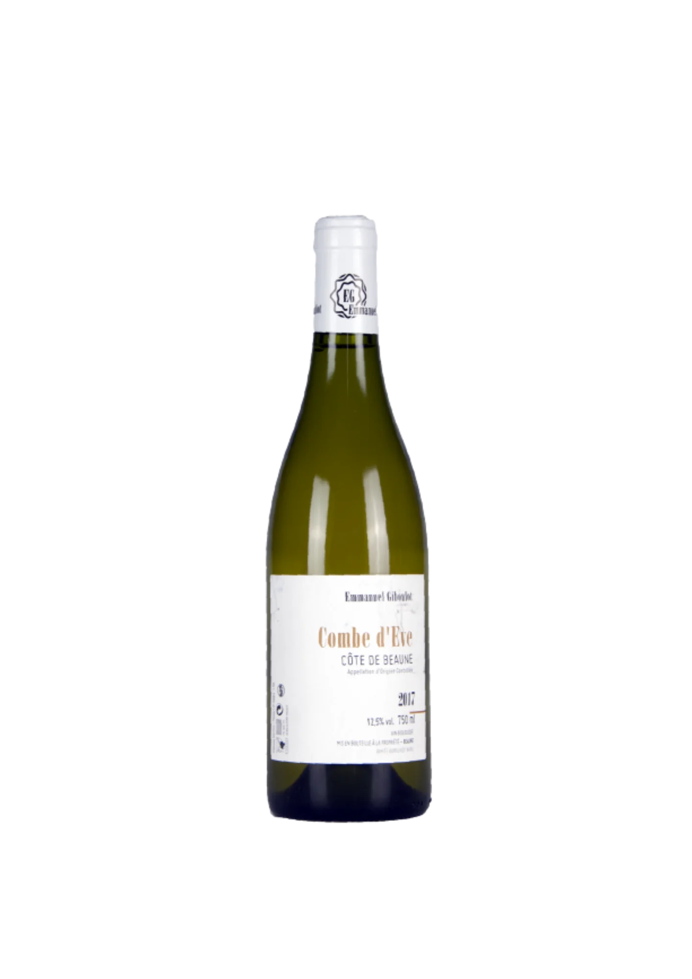 Bottle of Côte de Beaune, Emmanuel Giboulot, Combe d’Eve, white wine