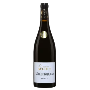 Bouteille de Côte de Brouilly, Domaine Ruet, Bruhlié, vin rouge