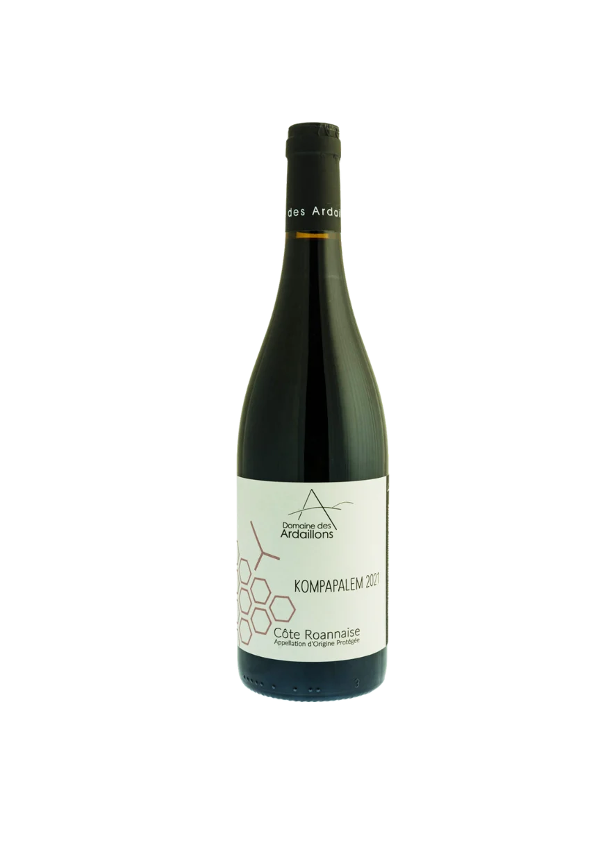 Bottle of Côte Roannaise, Domaine des Ardaillons, Kompapalem, red wine