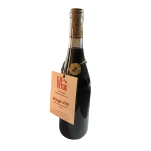 Bouteille de Coteaux du Lyonnais, La Têtue, Rouge d’ici, vin rouge