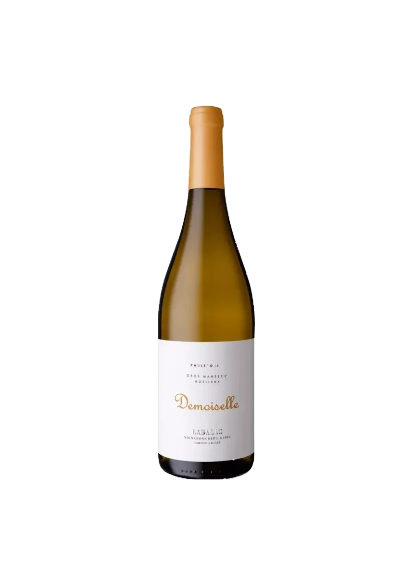 Botella de Côtes de Gascogne IGP, Domaine Laballe, La Demoiselle, vino blanco
