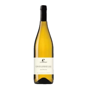Bouteille de Crozes Hermitage, Clairmont, Les Palais, vin blanc