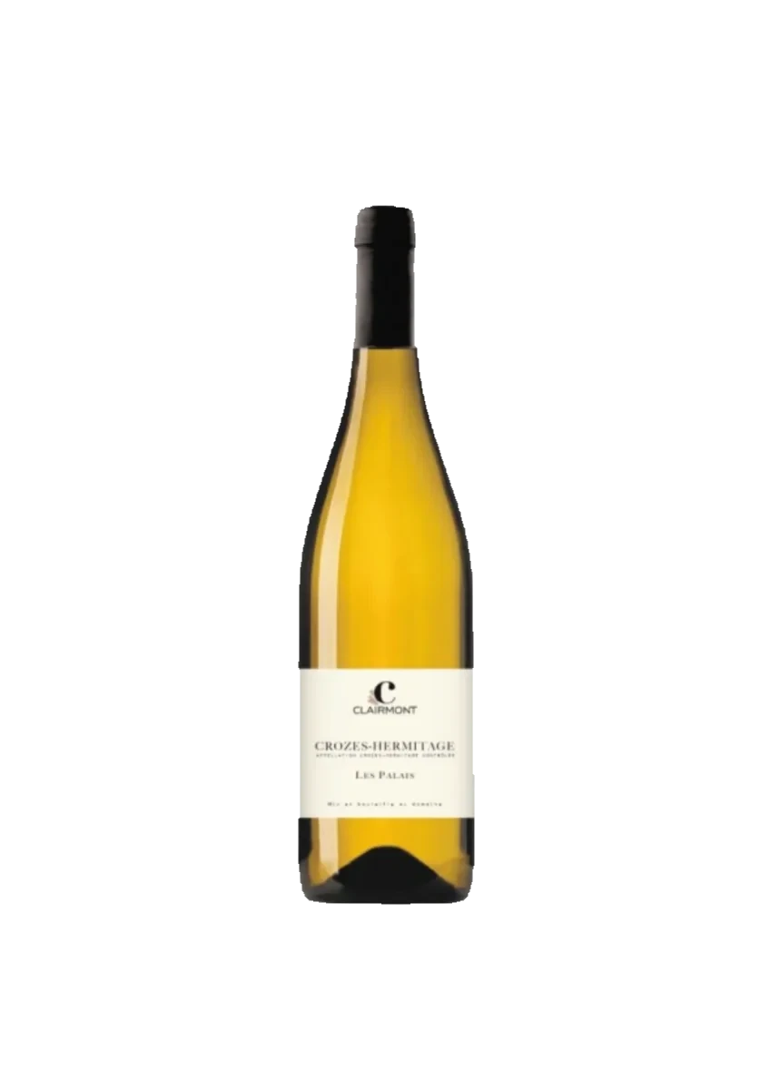 Bottiglia di Crozes Hermitage, Clairmont, Les Palais, vino bianco
