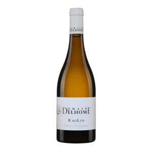 Bouteille de Crozes Hermitage, Domaine Delhome, Kaolin, vin blanc
