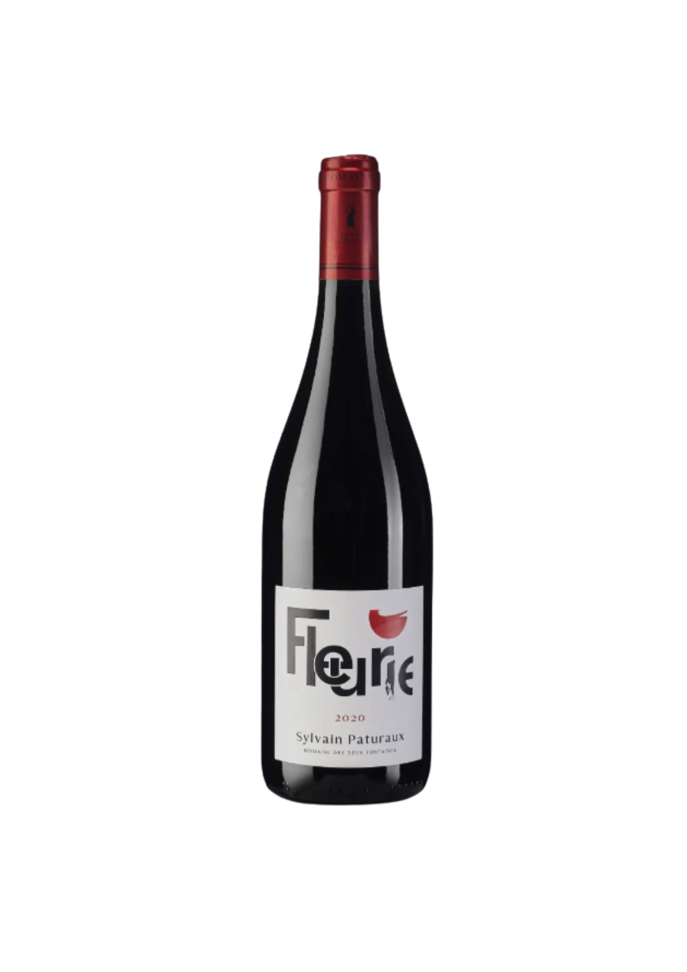 Bouteille de Fleurie, Domaine des Deux Fontaines, vin rouge