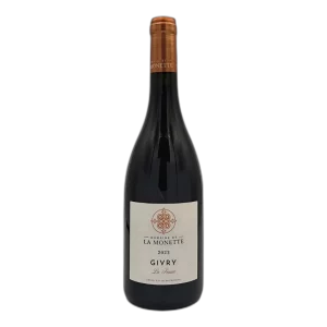 Bouteille de Givry, Domaine de la Monette, La Feusée, vin rouge
