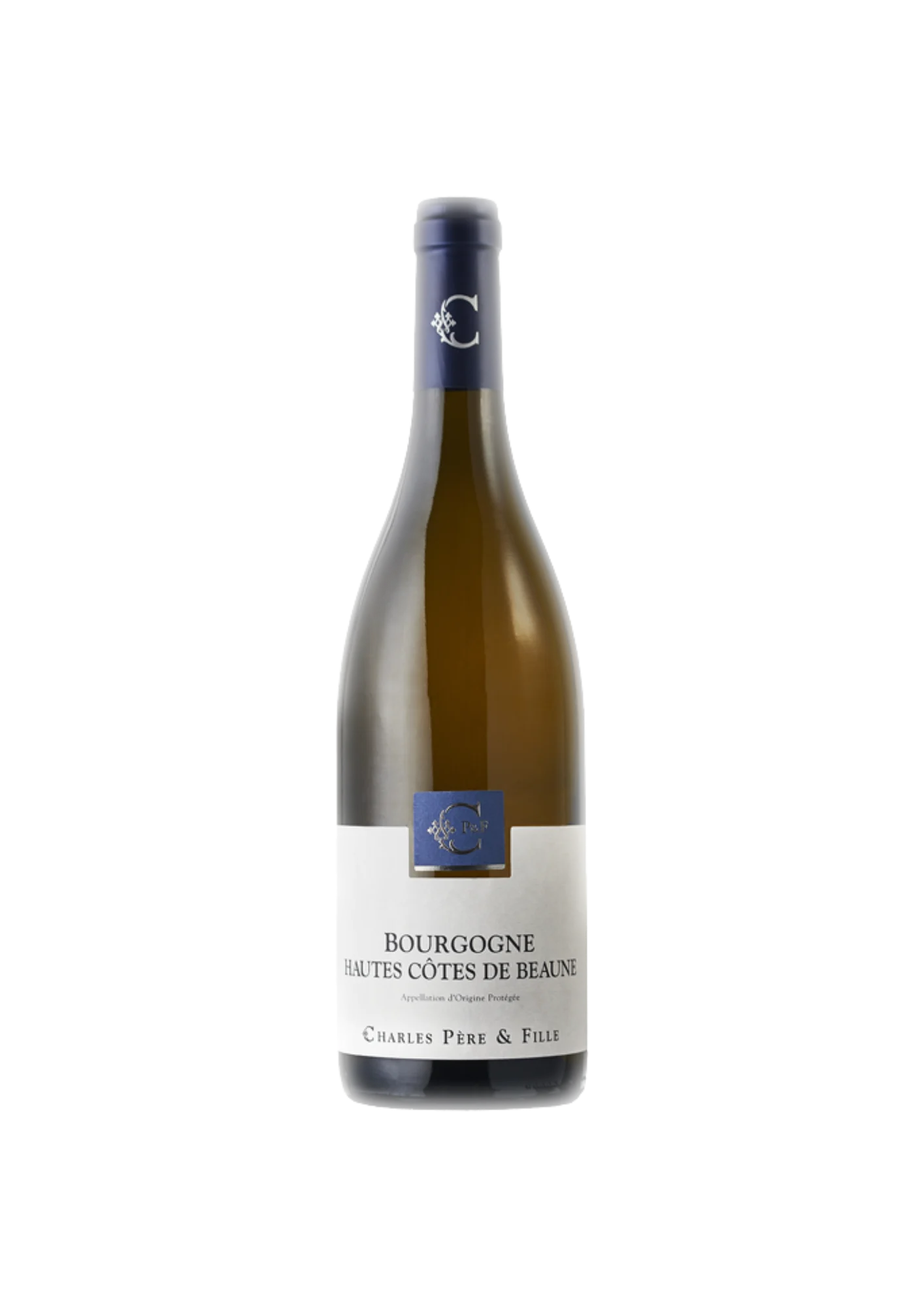 Botella de Hautes Côtes de Beaune, Maison Charles Père & Filles, vino blanco