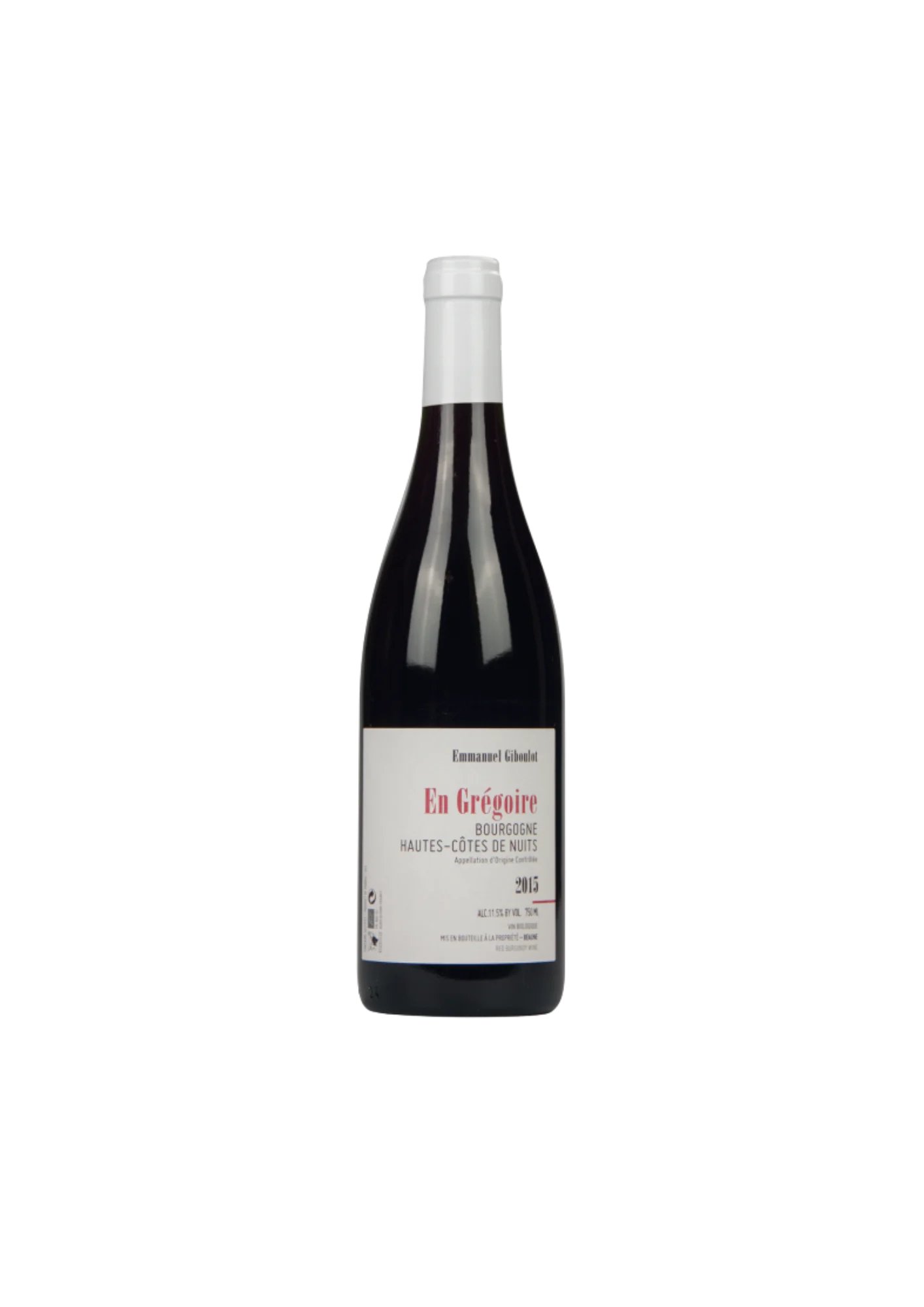 Flasche Hautes Côtes de Nuits, Emmanuel Giboulot, En Grégoire, Rotwein