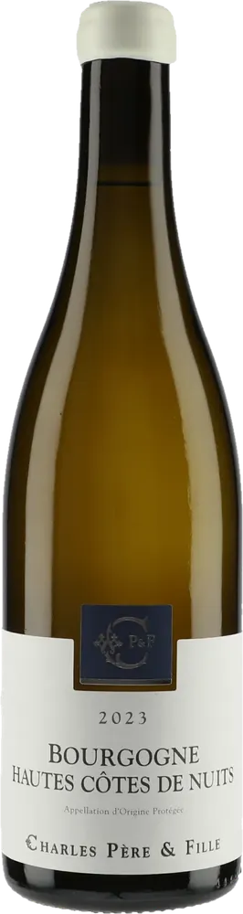Bouteille de Hautes Côtes de Nuits, Maison Charles Père & Filles, vin blanc