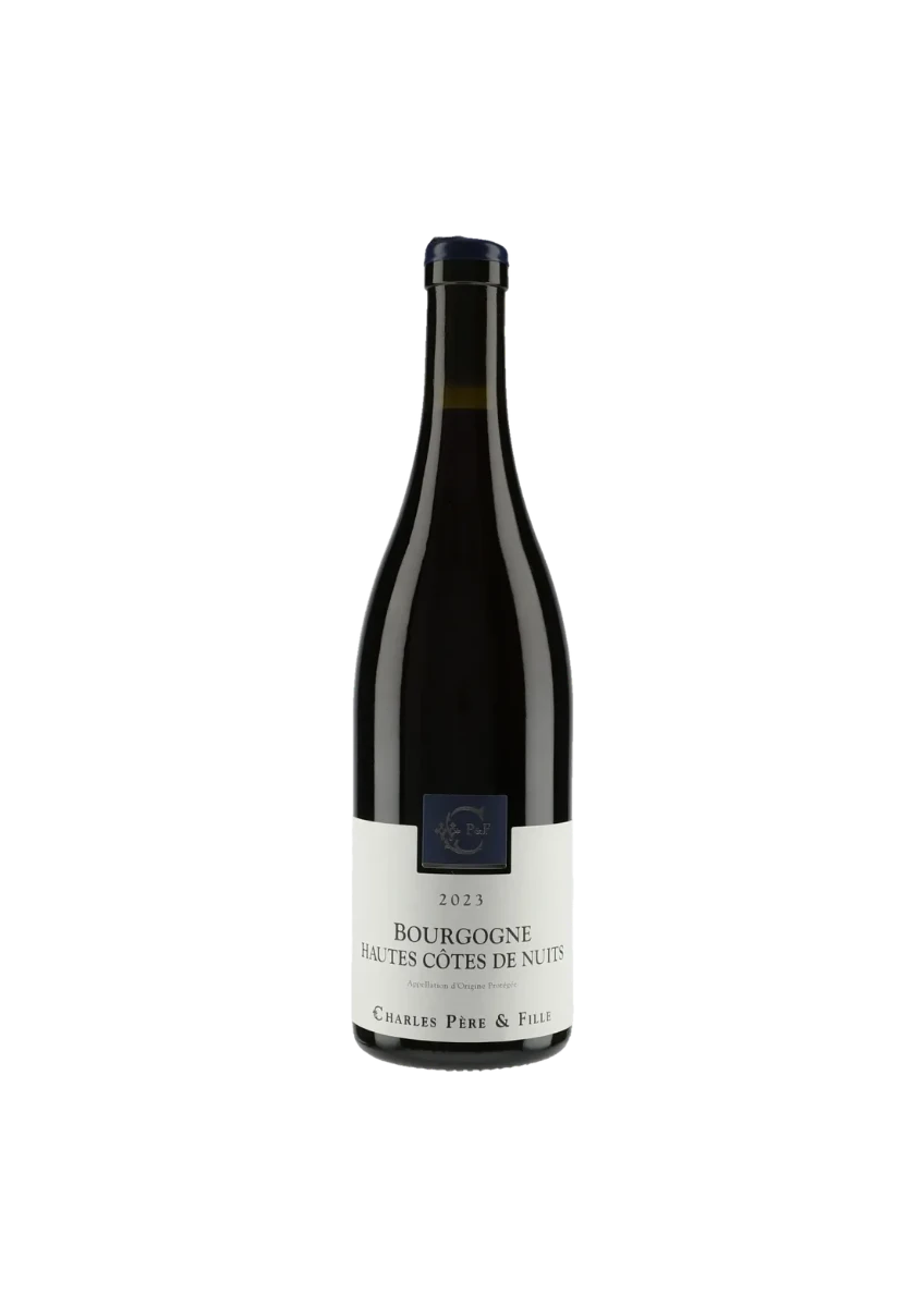 Bouteille de Hautes Côtes de Nuits, Maison Charles Père & Filles, vin rouge
