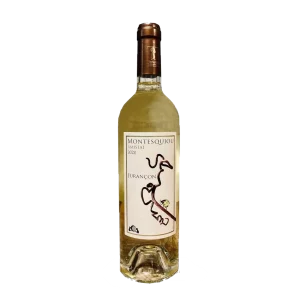 Bouteille de Jurançon, Domaine de Montesquiou, Amistat, vin blanc moelleux