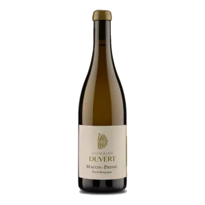 Bouteille de Mâcon Prissé, Domaine Duvert, vin blanc