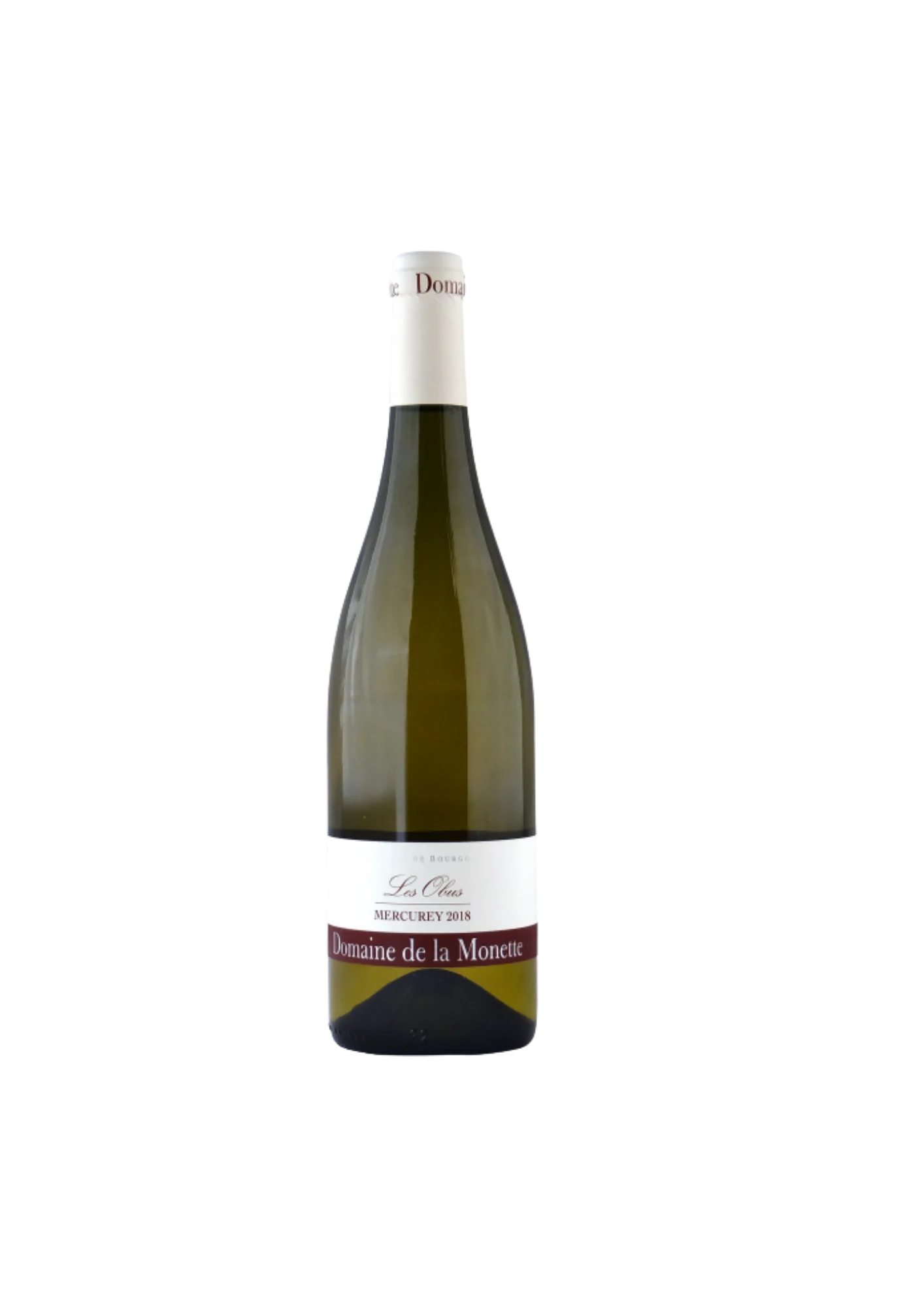 Bouteille de Mercurey, Domaine de la Monette, Les Obus, vin blanc