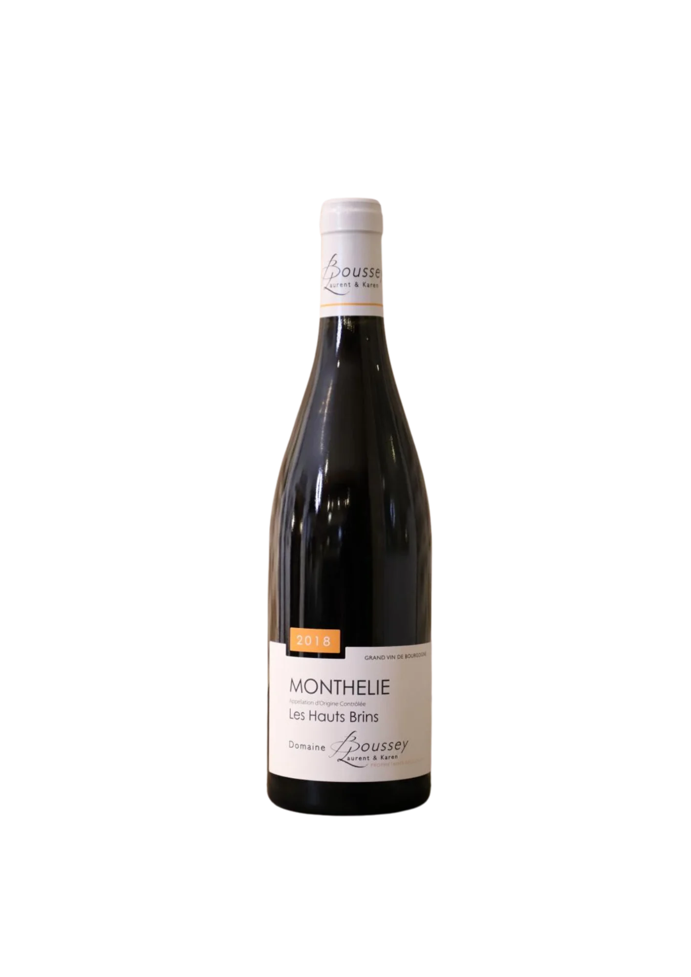 Flasche Monthélie, Domaine Boussey, Hauts Brins, Rotwein