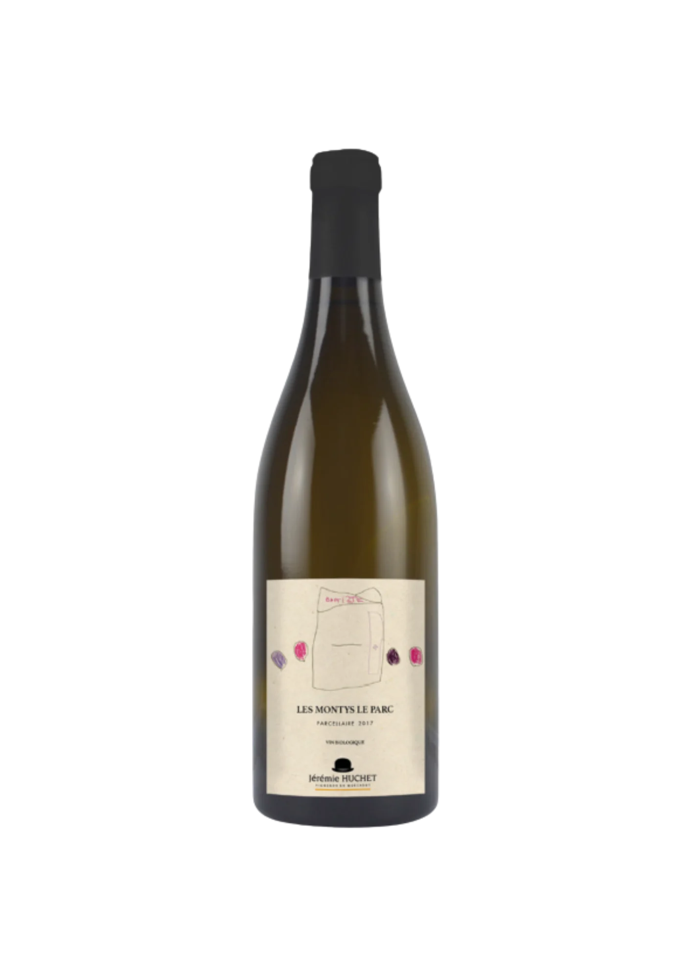 Bouteille de Muscadet, Domaine Huchet, Montys le Parc, vin blanc