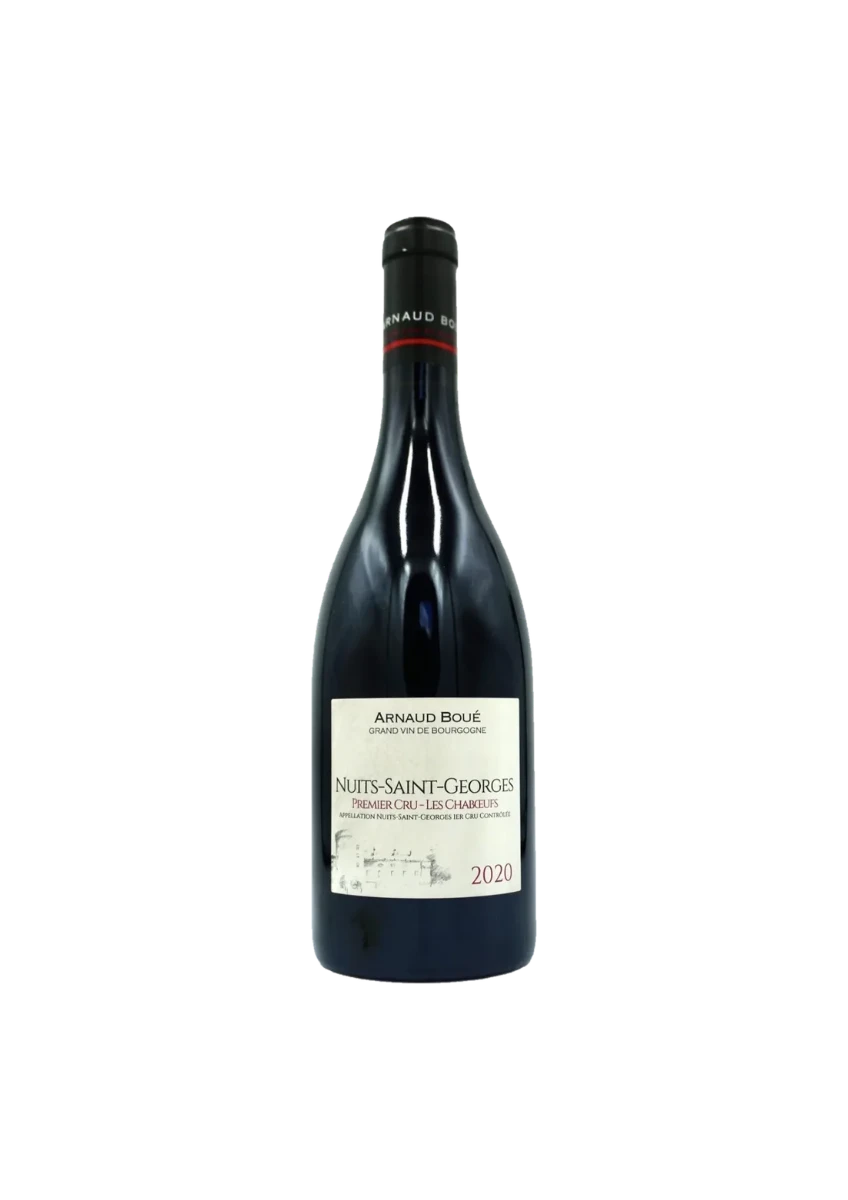 Bouteille de Nuits Saint-Georges 1er Cru, Domaine Arnaud Boué, Les Chaboeufs, vin rouge