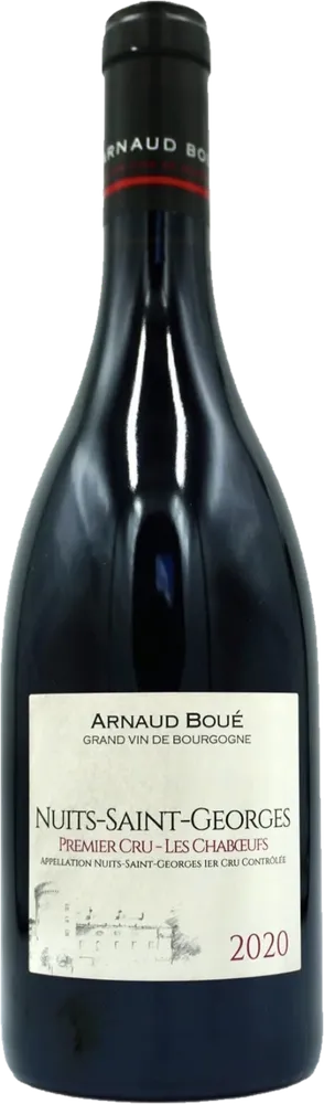 Bouteille de Nuits Saint-Georges 1er Cru, Domaine Arnaud Boué, Les Chaboeufs, vin rouge