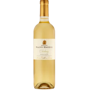 Bouteille de Pays d’Oc IGP, Château Saint-Estève, Chardonnay, vin blanc