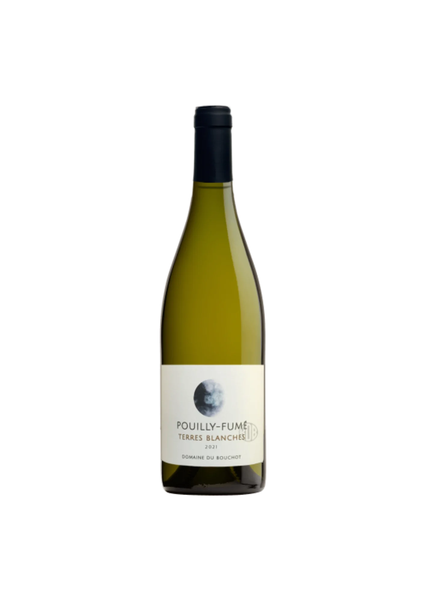 Botella de Pouilly Fumé, Domaine du Bouchot, Terres Blanches, vino blanco